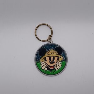 VINTAGE Disney Mickey Mouse Safari Keychain